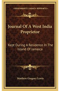 Journal Of A West India Proprietor
