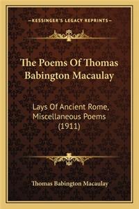 Poems of Thomas Babington Macaulay
