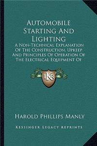 Automobile Starting And Lighting