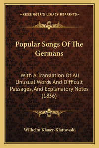 Popular Songs Of The Germans