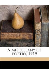 A Miscellany of Poetry, 1919