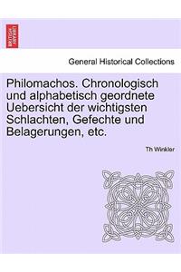 Philomachos. Chronologisch Und Alphabetisch Geordnete Uebersicht Der Wichtigsten Schlachten, Gefechte Und Belagerungen, Etc.