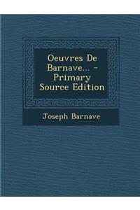 Oeuvres de Barnave...