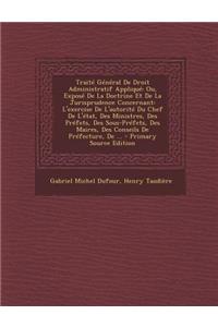 Traite General de Droit Administratif Applique