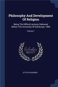 Philosophy And Development Of Religion