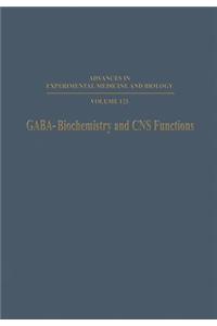 Gaba--Biochemistry and CNS Functions