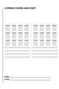 6 String Chord And Staff