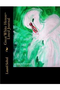 Great White Heron Lined Journal