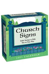 Church Signs 2021 Day-To-Day Calendar