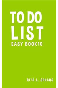 To Do List Easy Book10