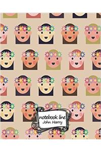 Hawai Girl Pattern Notebook