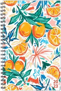 Orange Citrus 6.5 X 8.5 Softcover Weekly Planner