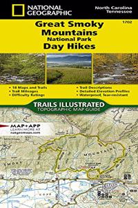 Great Smoky Mountains National Park Day Hikes Map