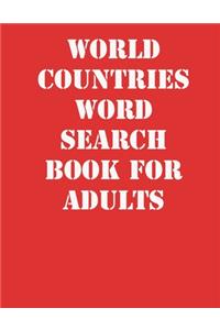 World Countries Word Search Book For Adults