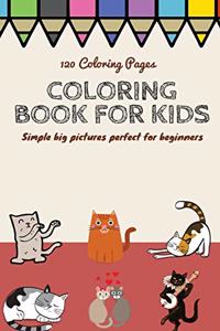 120 Coloring pages Coloring book for kids simple big pictures perfect for beginners