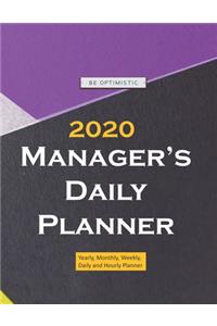 2020 Manager's Daily Planner Large