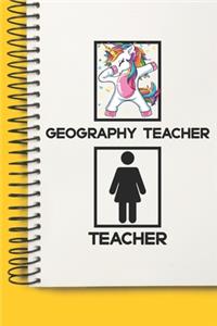 Geography Teacher Awesome unicorn Tutor Gift For Best Geography Teacher A beautiful personalized