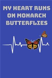 My Heart Runs On Monarch Butterflies