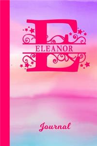 Eleanor Journal: Personalized Custom First Name Personal Writing Diary - Cute Pink & Purple Watercolor Effect Cover - Daily Journal for Journalists & Writers for Not