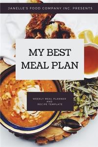 My Best Meal Plan