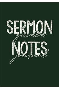 Sermon Notes Guided Journal