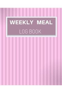 weekly meal log book