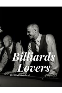 Billiards Lovers 2020 Calendar Journal