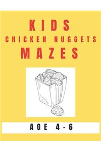 Kids Chicken Nugget Mazes Age 4-6