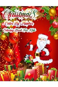 Christmas Color By Number Coloring Book For Kids