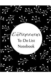 Entrepreneur To Do List Notebook