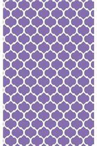 Moroccan Trellis - Deluge Purple 101 - Lined Notebook With Margins 5x8
