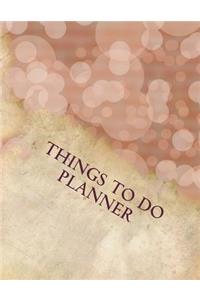 Things to do planner