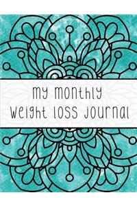 My Monthly Weight Loss Journal