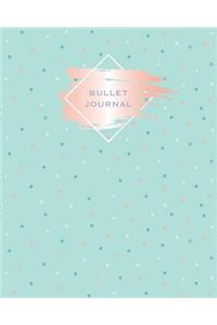 Bullet Journal: Turquoise Polka Dot Cover 150 Dotted Page 8