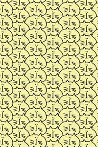 Journal Notebook For Cat Lovers Crowd of Cats Pattern 5