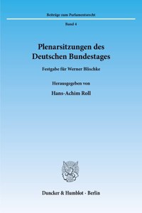 Plenarsitzungen Des Deutschen Bundestages