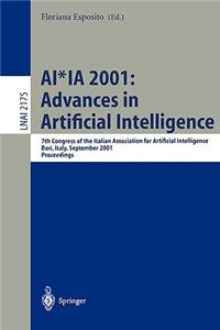 AI*IA 2001: Advances in Artificial Intelligence