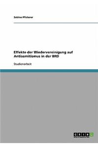 Effekte der Wiedervereinigung auf Antisemitismus in der BRD