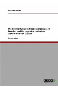 Entwicklung des Friedensprozesses in Bosnien und Herzegowina nach dem Abkommen von Dayton