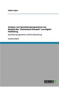 Analyse von Sprachlernprogrammen am Beispiel des Intensivkurs Deutsch von Digital Publishing