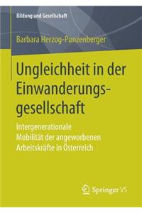 Ungleichheit in Der Einwanderungsgesellschaft
