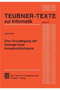Eine Grundlegung der Average-Case Komplexitätstheorie