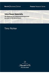 Value Based Materiality