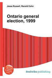 Ontario General Election, 1999