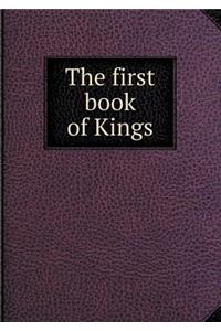 The first book of Kings