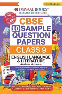 Oswaal CBSE Sample Question Papers Class 9 English Language and Literature Book (For 2024 Exam) | 2023-24