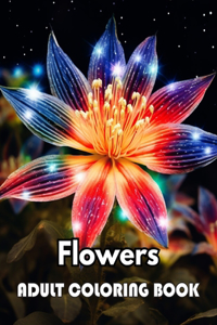 Flowers Adult Coloring Book