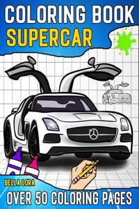 Supercar coloring book