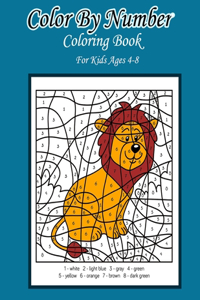 Color by number coloring book for kids ages 4-8