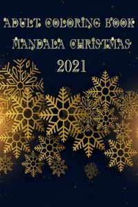 Adult Coloring Book Mandala Christmas 2021
